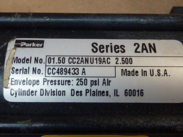 Used PARKER Air Cylinder 01.50 CC2ANU19AC 2.500 Used