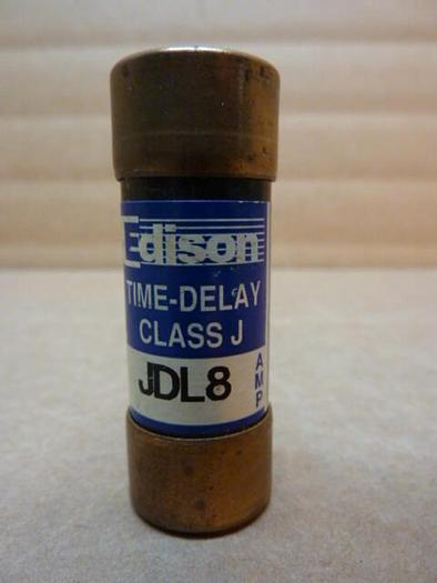 Used EDISON 8 Amp Fuse JDL-8 #27762