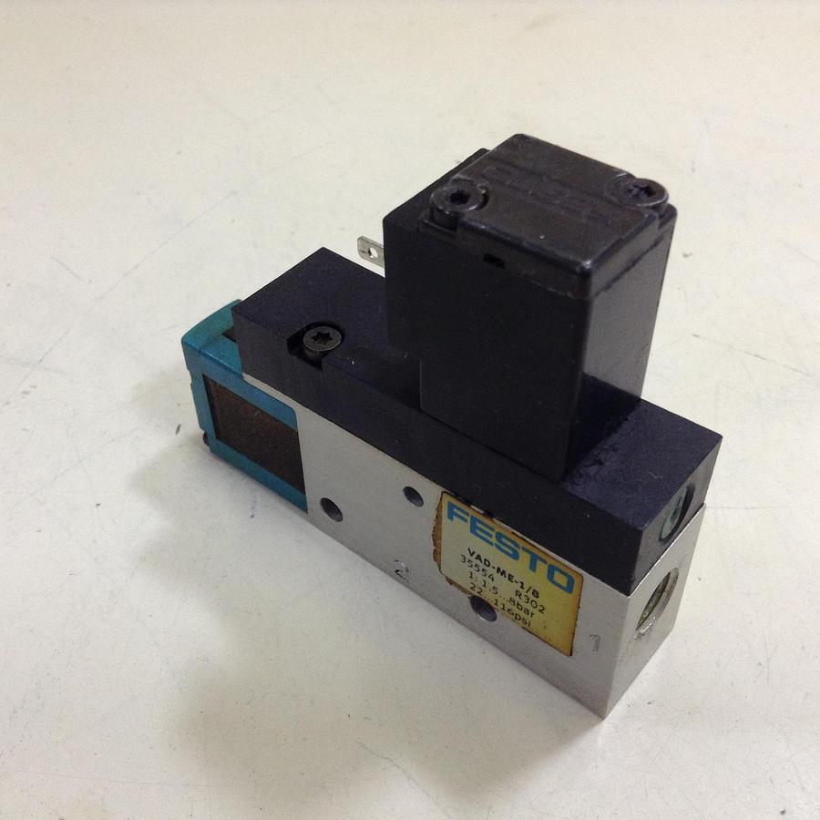 Used FESTO Vacuum Generator/Solenoid Valve VAD-ME-1/8 USED