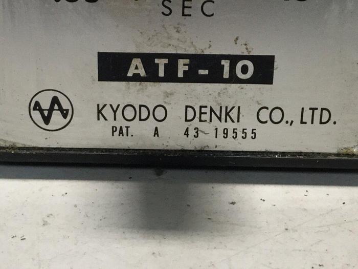 Used KYODO DENKI Off Delay Timer ATF-10 #109196