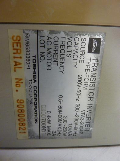 Used TOSHIBA Transistor Inverter VFA3-2004P #75365