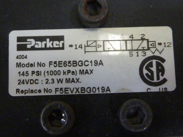 Used PARKER Control Block w/ Valves F55VXBG019A #60113