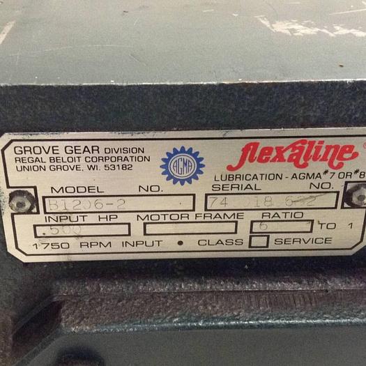 Used GROVE GEAR GEARMOTOR B1206-2 USED