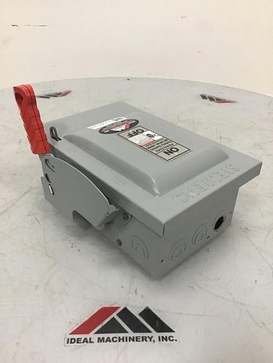 Used SIEMENS 30 Amp Safety Disconnect Switch HNF361 VBII #124531