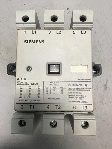 Used SIEMENS Contactor 3TF5022-OAK6 Used