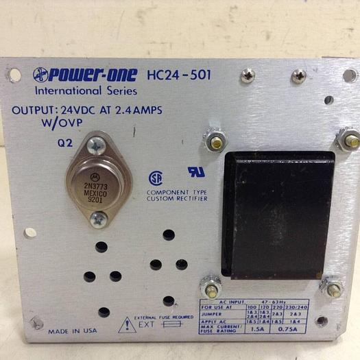 Used POWER ONE Power Supply HC24-501 #71493