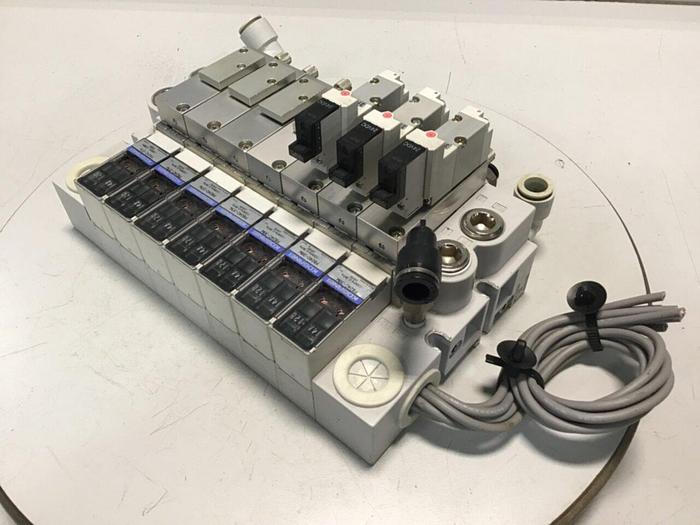 Used KOGANEI Manifold w/ Valves PBM7P-3W #120990