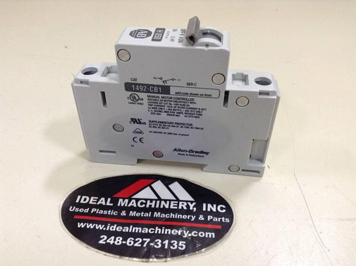 Used ALLEN BRADLEY 5 Amp Circuit Breaker 1492-CB1/H050 SER C #75180