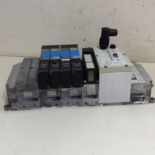 Used FESTO Control Block w/ Valves VIFB-03-B 03E-R-F13+IV #70605