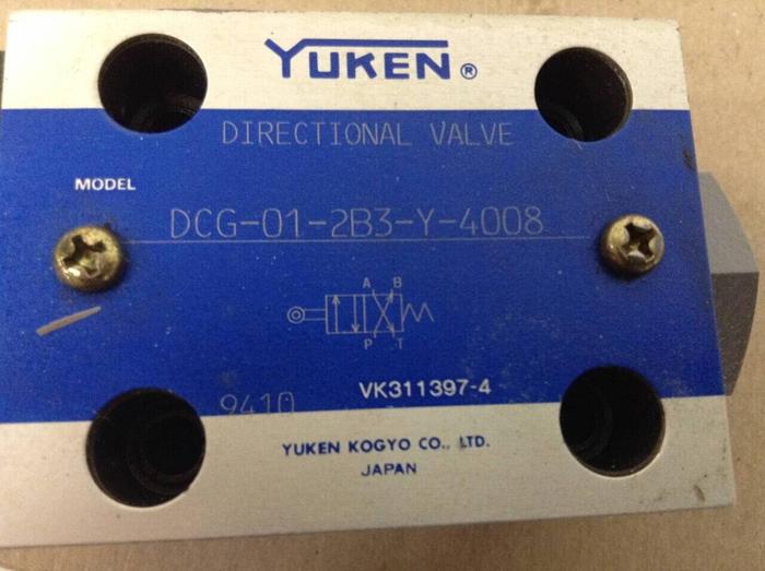 Used YUKEN Directional Valve DCG-01-2B3-Y-4008 #71028