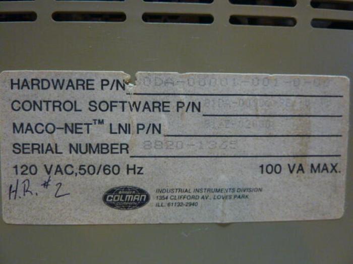 Used BARBER COLMAN Process Module MACO 8000 80DA-00001-001-0-00 #5492