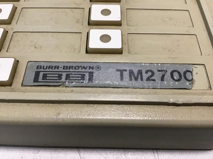 Used BURR BROWN Operator Interface TM2700 #122270