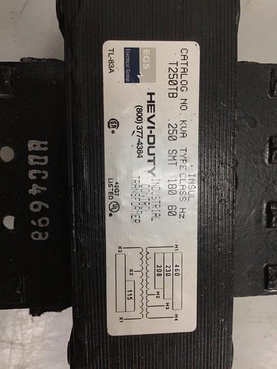 Used GENERAL SIGNAL .250 kVA Transformer T250TB #127271