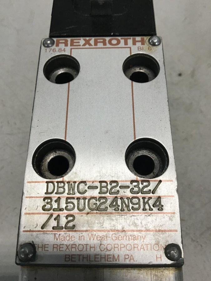 Used REXROTH Valve DBWC-B2-32/315UG24N9K4/12 USED