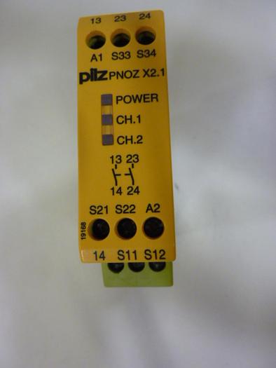 Used PILZ Relay PNOZX2.124VAC/DC2N/O #48832