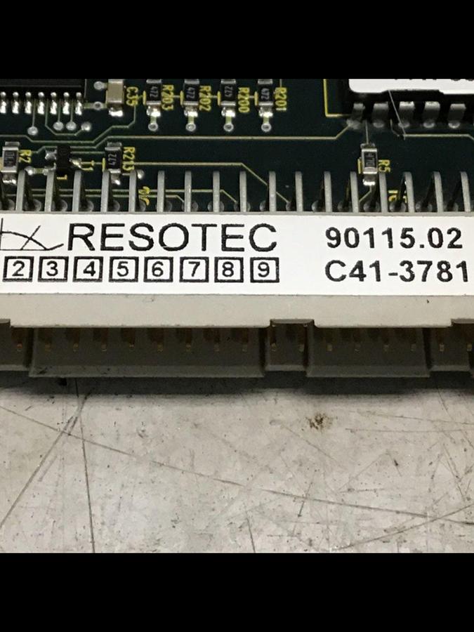 Used RESOTEC Circuit Board Card 90115.02 Used #144095