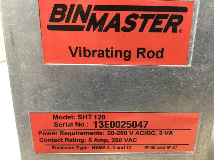 Used BIN MASTER Vibrating Rod SHT120 #111176
