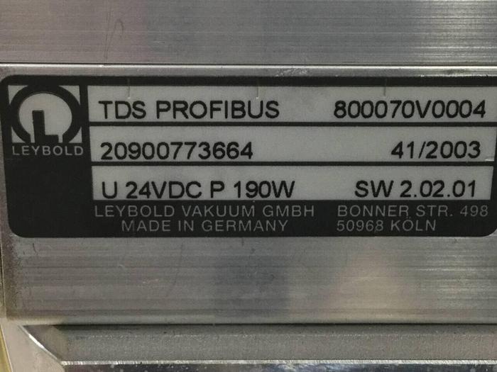 Used LEYBOLD Turbomolecular Pump w/ TDS Profibus TW250 S Used