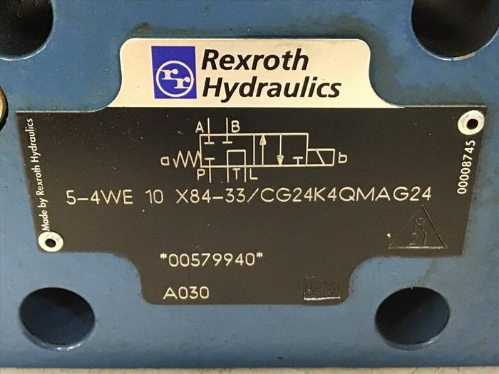 Used REXROTH Valve 54WE10X8433/CG24K4QMAG24 #130969