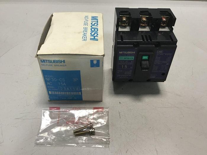 MITSUBISHI 15 Amp Circuit Breaker NF30-CS-15 #124883