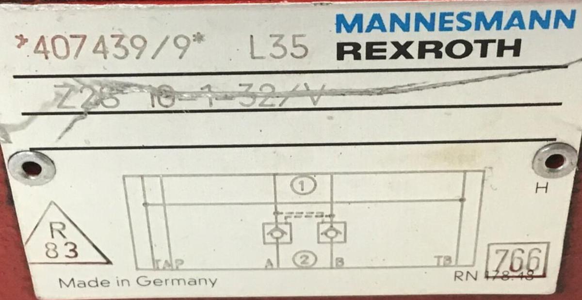 Used REXROTH Valve Z2810132V USED