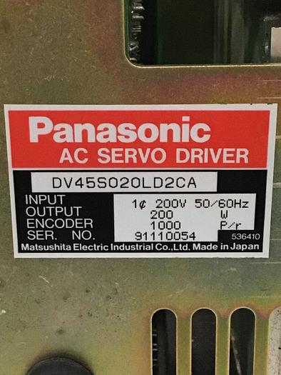 Used PANASONIC AC Servo Driver DV45S020LD2CA #114616