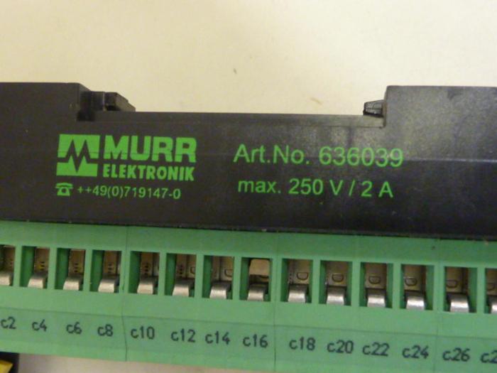 Used MURR ELEKTRONIK Card Holder 636039 #63886
