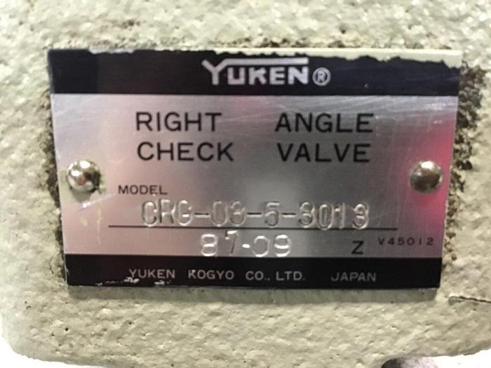 Used YUKEN Check Valve CRG-03-5-3013 #141125