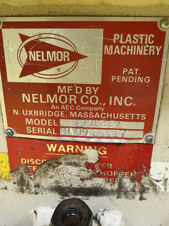 Used NELMOR G1012P1 Grinder Granulator Plastic USED #152638