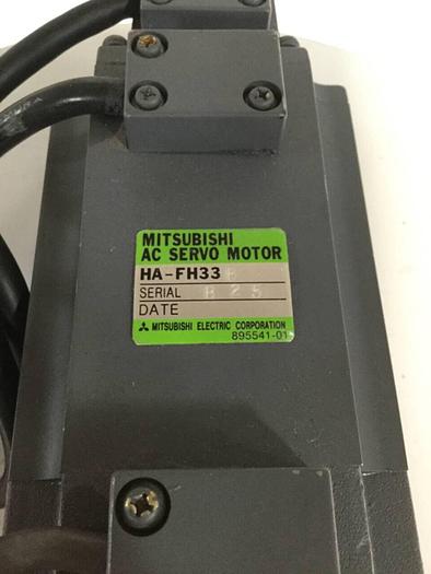 Used MITSUBISHI Servo Motor w/ Gear Motor HA-FH33B Used