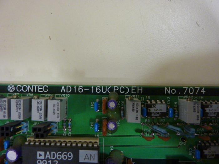 Used CONTEC Circuit Board AD16-16U(PC) EH #58264