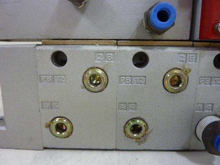 Used SMC Control Block w/ Valves VS7-6-FG-S-3 #60106