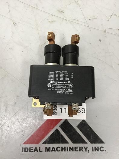 Used MAGNECRAFT Contactor WM35AA-120A #119059