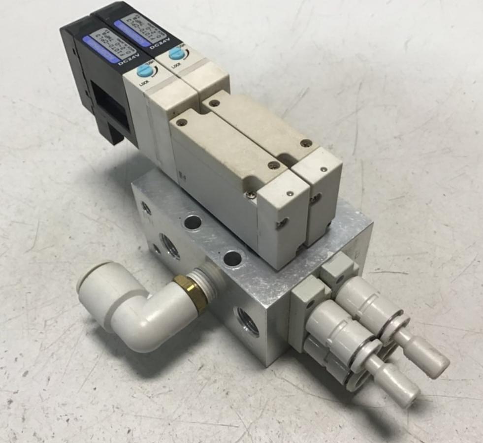 Used KOGANEI Manifold w/ Valve F10M2AJ USED