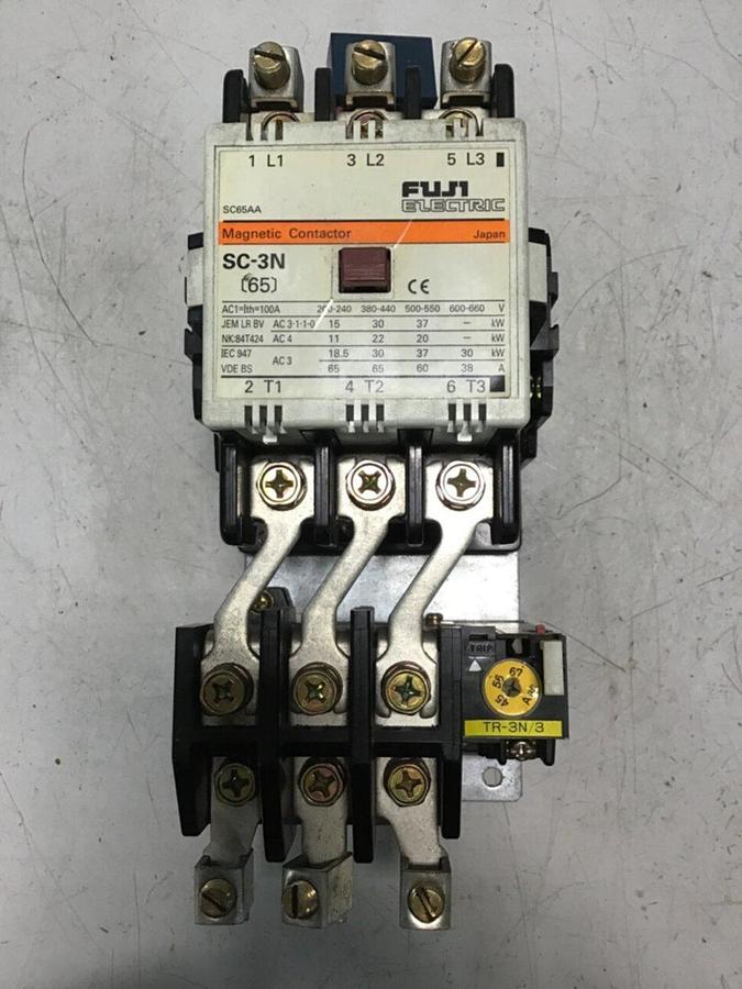 Used FUJI ELECTRIC Magnetic Contactor SC-3N SC65AA USED
