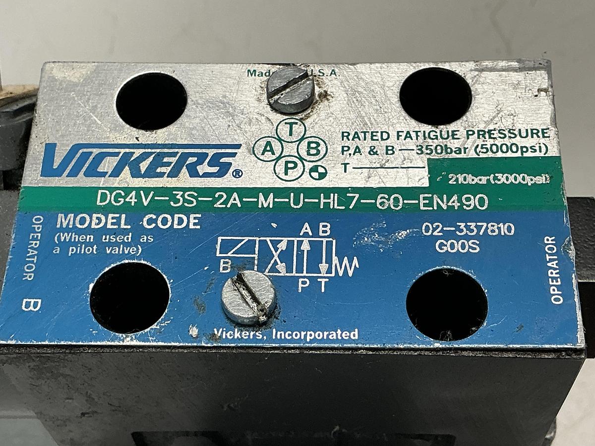 Used VICKERS DG4V-3S-2A-M-U-HL7-60-EN490