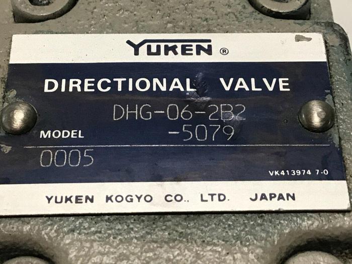 Used YUKEN Direction Valve DHG-06-2B2-5079 #114805