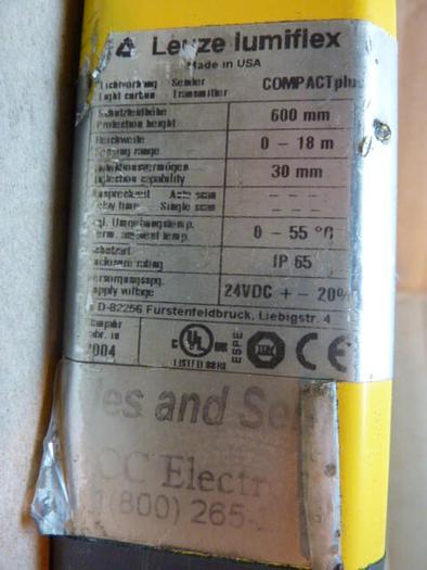 Used LEUZE Light Curtain Transmitter 68306002 #37268