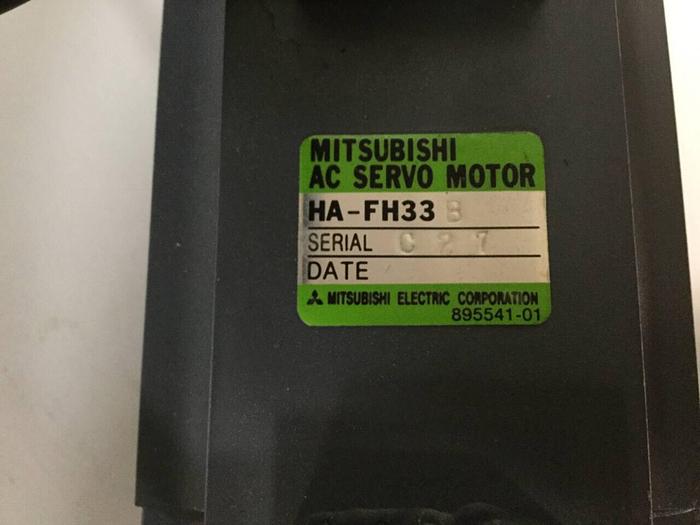 Used MITSUBISHI Servo Motor w/ Gear Motor HA-FH33B Used
