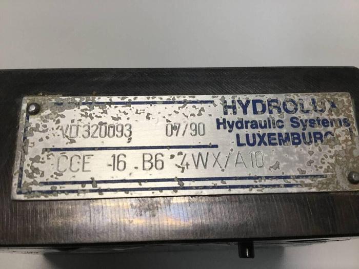 Used HYDROLUX Valve CCE16B64WX/A10 #99101