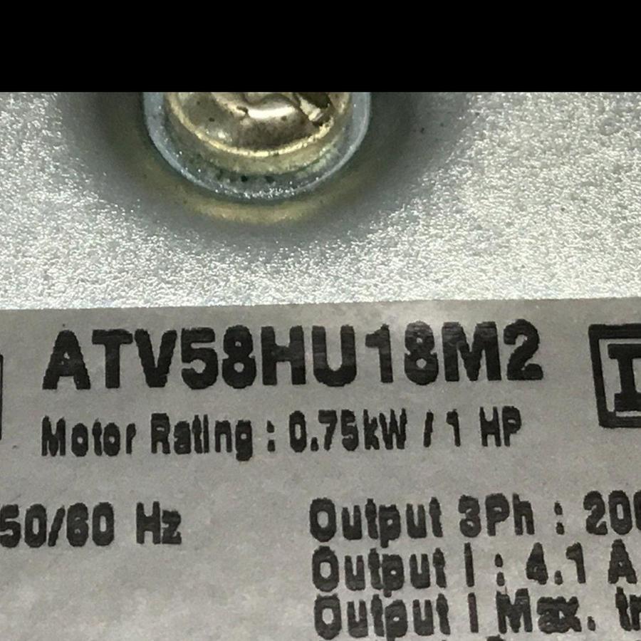 Used TELEMECANIQUE Variable Speed Drive ATV58HU18M2 USED