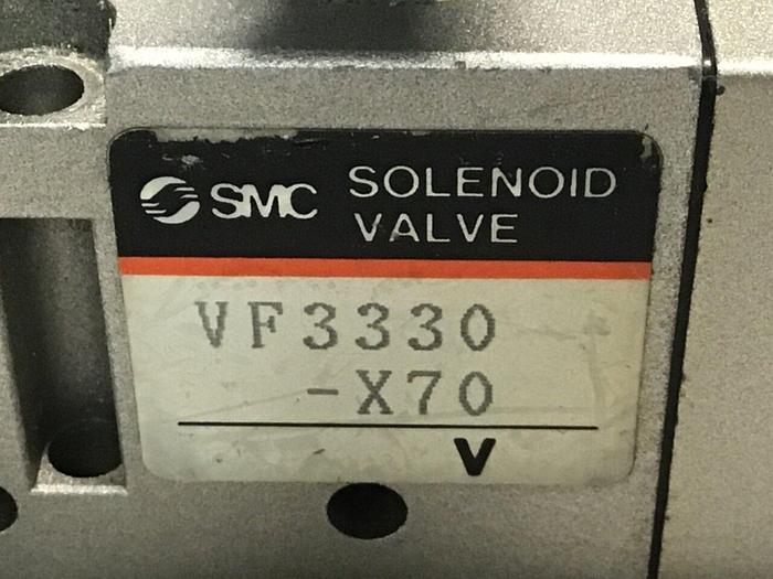 Used SMC Solenoid Valve VF3330-X70 #114517