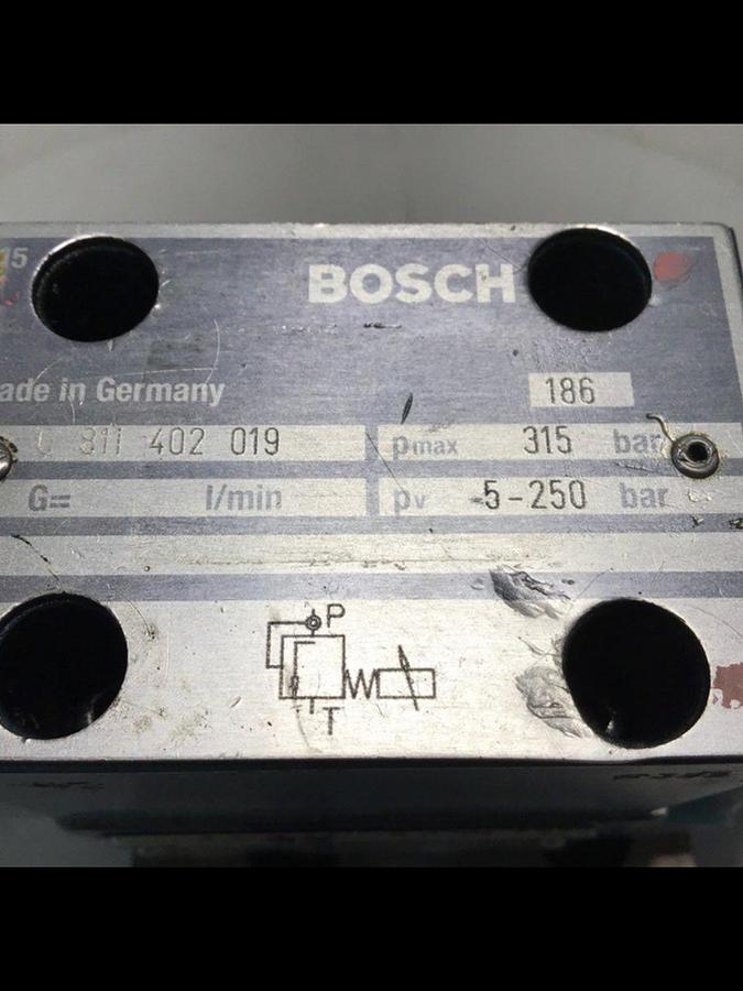 Used BOSCH Proportional Pressure Relief Valve 0 811 402 019 USED