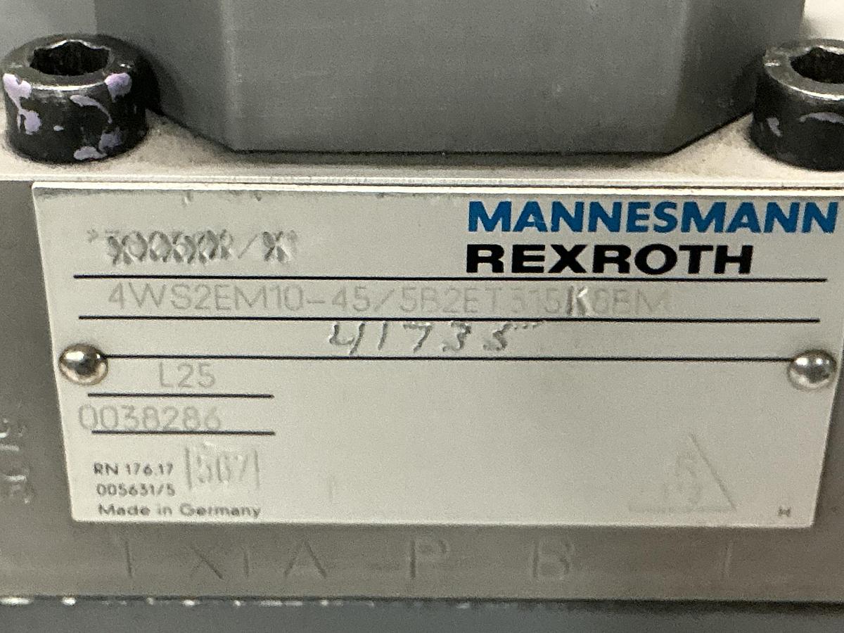 Used REXROTH 4WS2EM10-45/5B2ET315K8BM