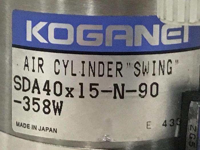 Used KOGANEI Air Cylinder Swing SDA40X15-N-90-358W #121043
