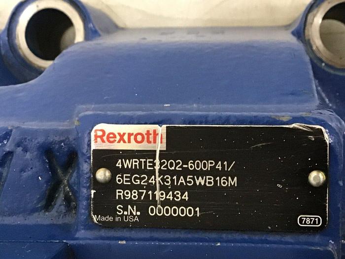 Used REXROTH Valve 4WRTE32Q2600P416EG24K31A5WB16M Used