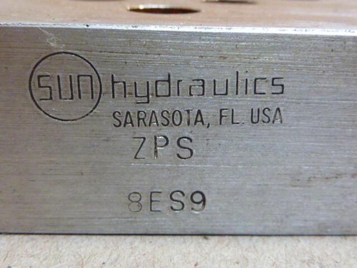 Used SUN HYDRAULICS Manifold ZPS 8ES9 #29663