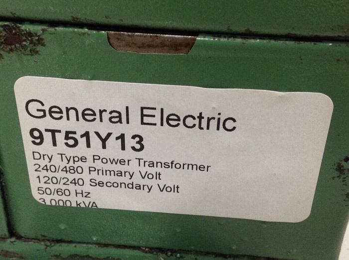 Used GENERAL ELECTRIC (G.E.) 3.000 kVA Transformer 9T51Y13 #84126