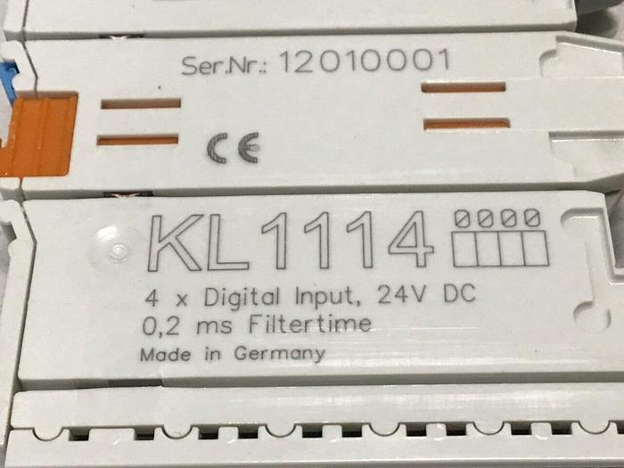 Used BECKHOFF 4-Channel Digital Input Terminal KL1114 #125257