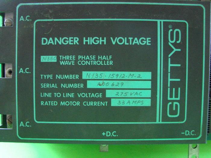 Used GETTYS Half Wave Controller N350 #11087